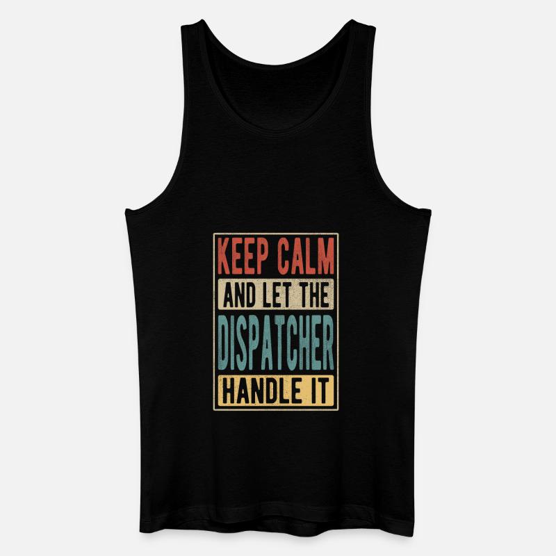 Dispatcher Retro Geschenk - Männer Bio Tank Top - Schwarz