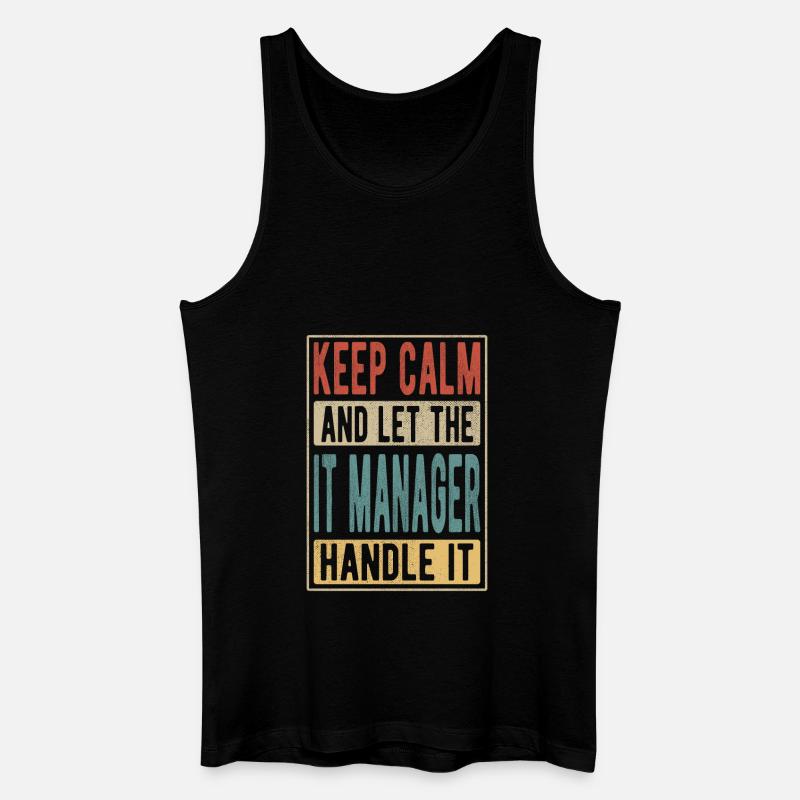 IT-Manager Retro-Geschenk - Männer Bio Tank Top - Schwarz