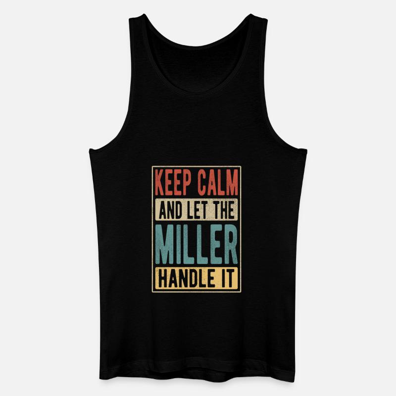 Miller Retro Geschenk - Männer Bio Tank Top - Schwarz