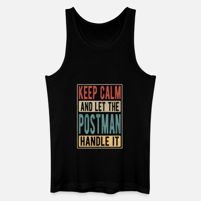 Postbote Retro Geschenk - Männer Bio Tank Top - Schwarz