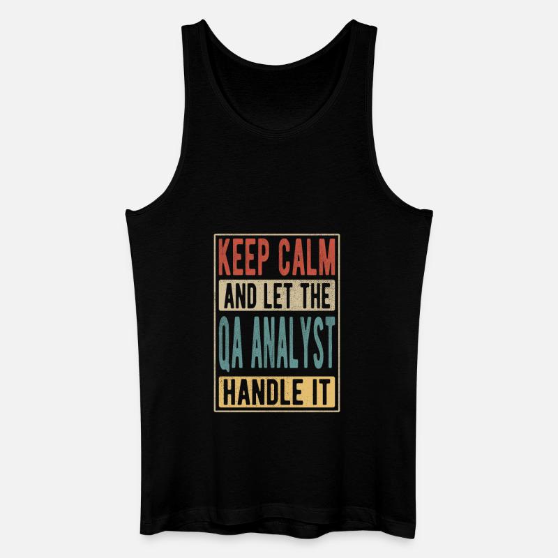Qa Analyst Retro Geschenk - Männer Bio Tank Top - Schwarz