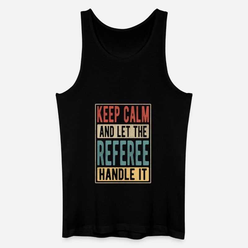 Referee Retro Geschenk - Männer Bio Tank Top - Schwarz