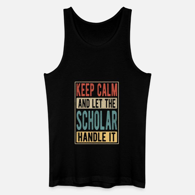 Gelehrten-Retro-Geschenk - Männer Bio Tank Top - Schwarz