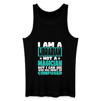 Librarian - Men’s Organic Tank Top - black - Front