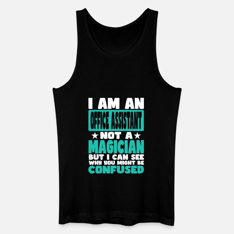 Büroassistent - Männer Bio Tank Top - Schwarz
