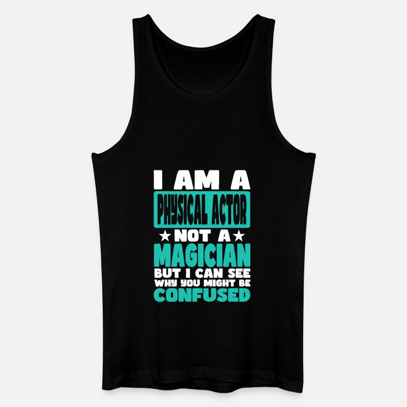 Physischer Akteur - Männer Bio Tank Top - Schwarz