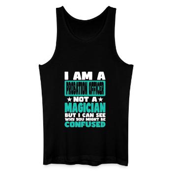 Probation Officer - Men’s Organic Tank Top - black - Front