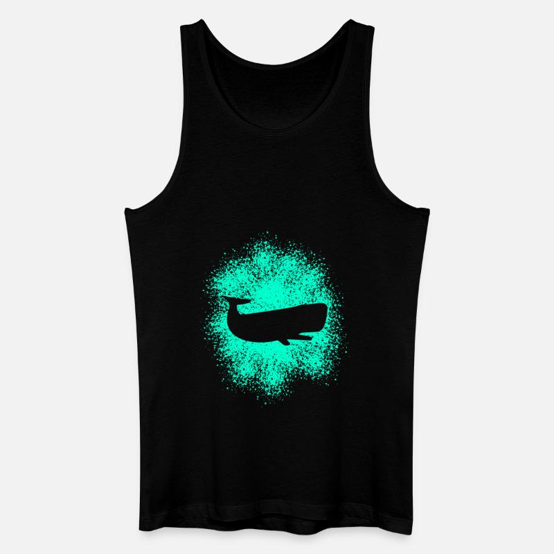 Pottwal Ozean Schützer - Männer Bio Tank Top - Schwarz