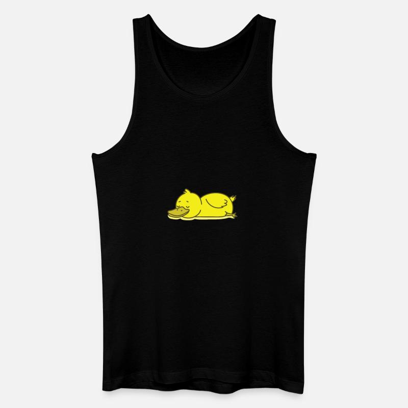 schlafende Ente - Männer Bio Tank Top - Schwarz