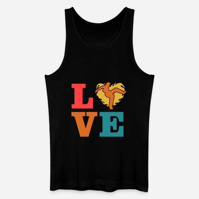 Capoeira Liebe - Männer Bio Tank Top - Schwarz