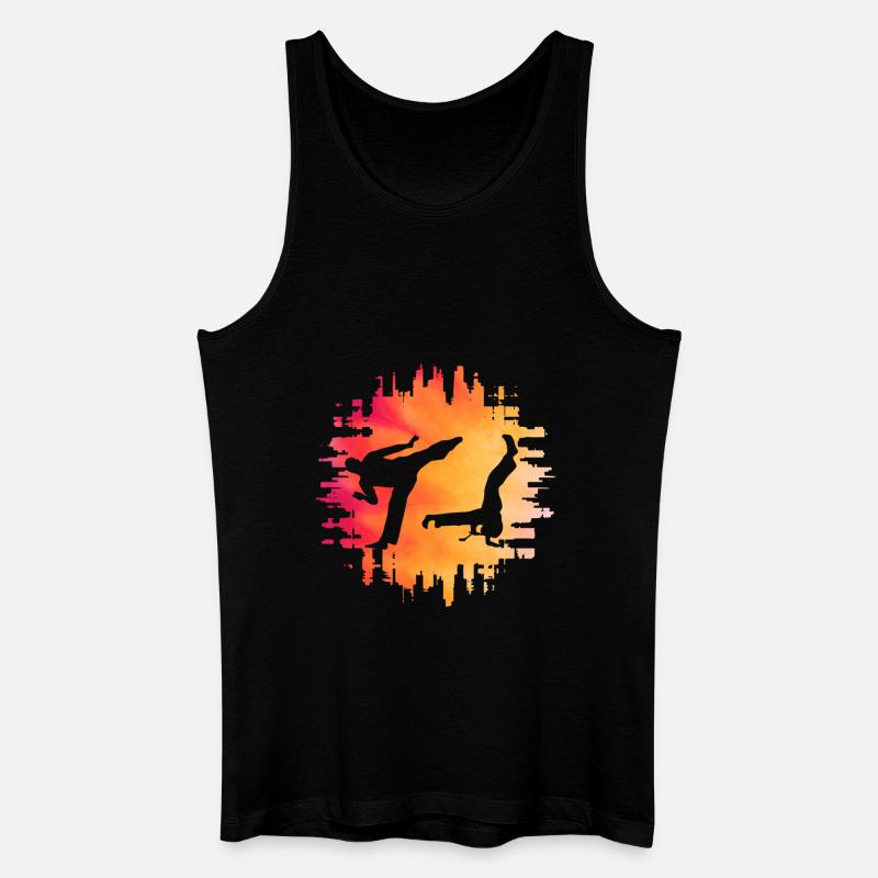 Capoeira - Männer Bio Tank Top - Schwarz