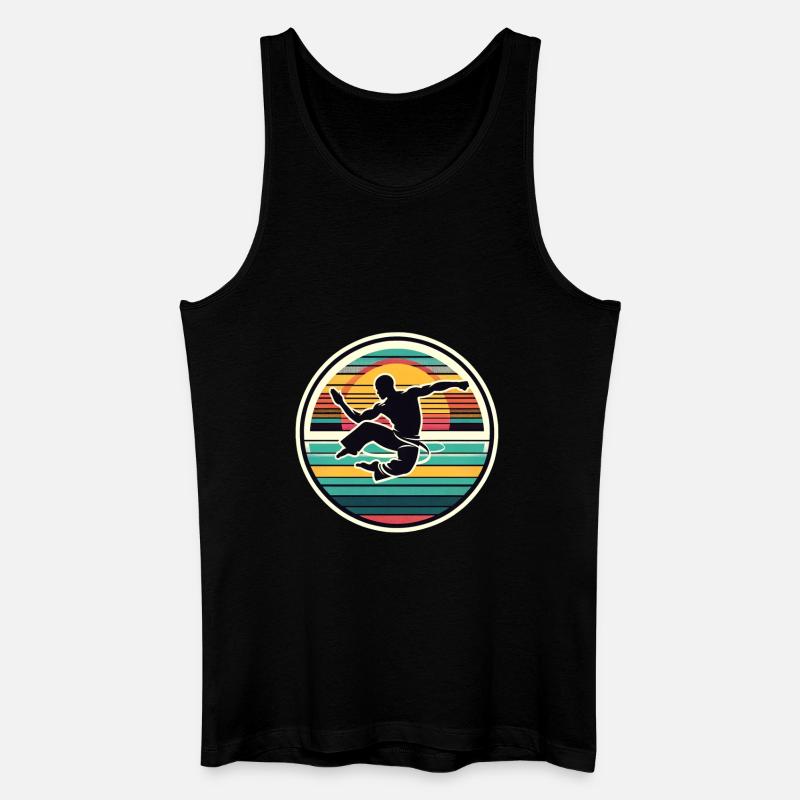 Capoeira - Männer Bio Tank Top - Schwarz