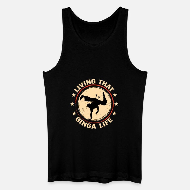 Das Ginga-Leben leben - Männer Bio Tank Top - Schwarz