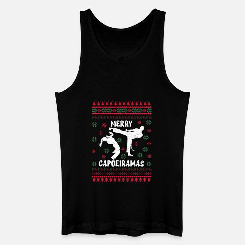 Fröhliche Capoeiramas - Männer Bio Tank Top - Schwarz