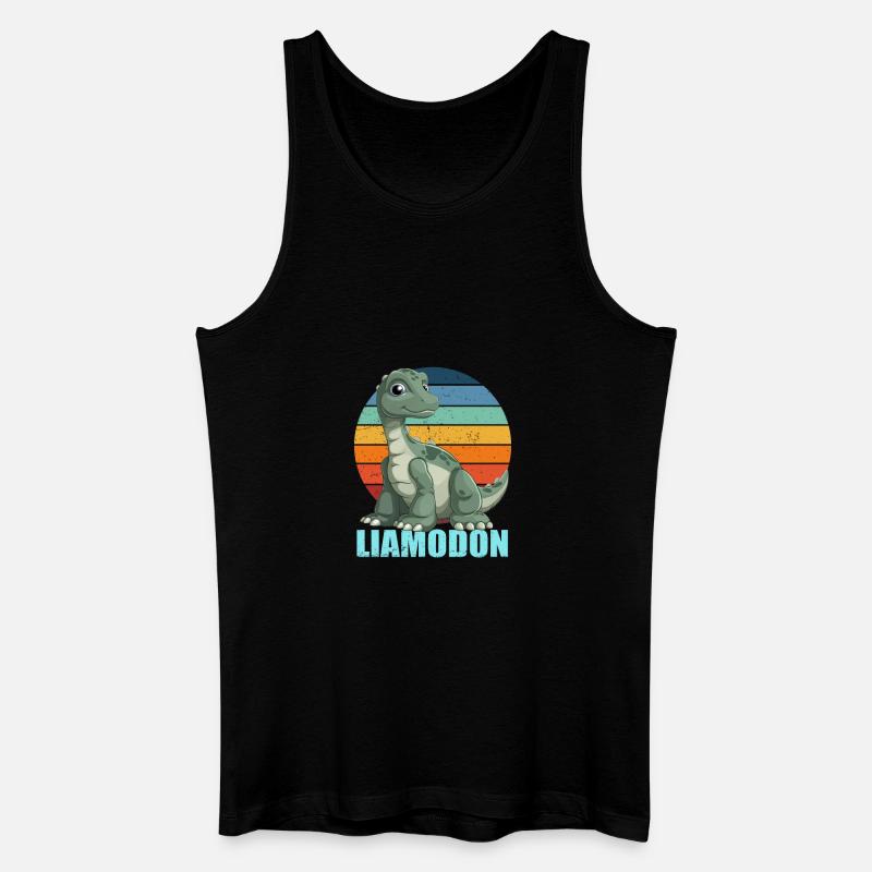 Liamodon Geschenkidee für Liam - Männer Bio Tank Top - Schwarz