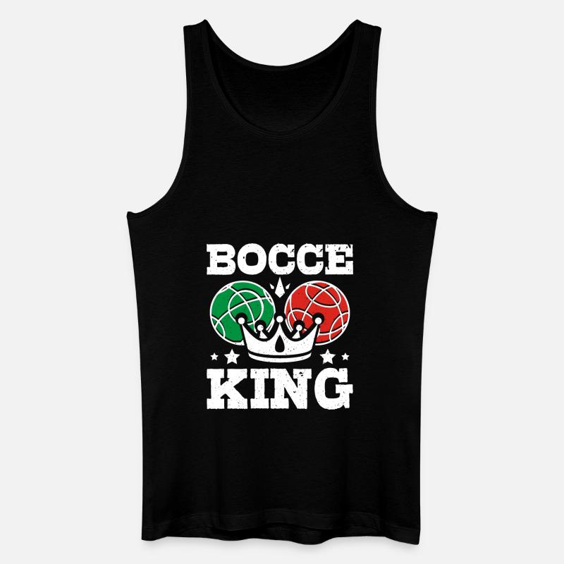 Bocce ball king - Männer Bio Tank Top - Schwarz