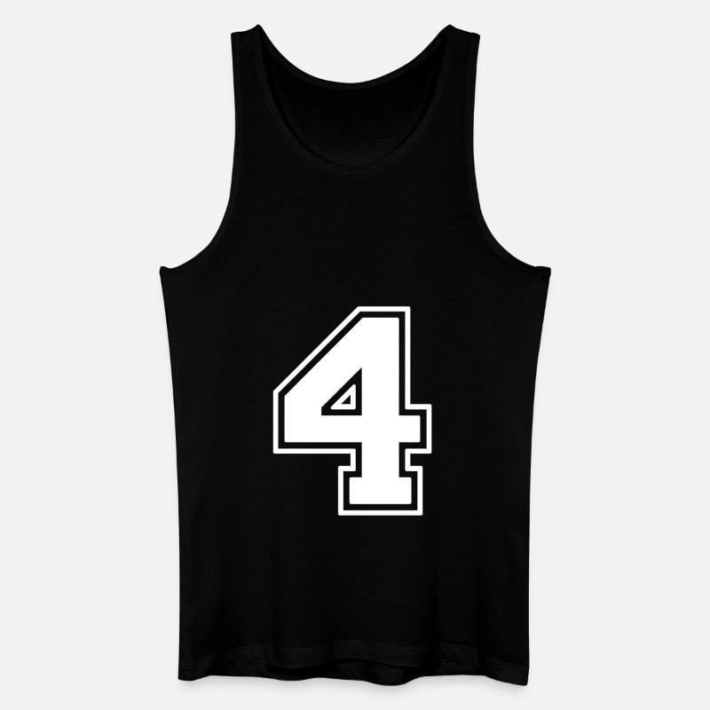 4 - Männer Bio Tank Top - Schwarz