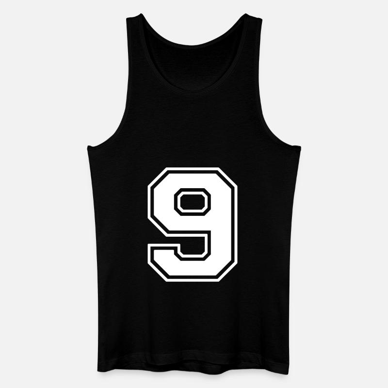 9 - Männer Bio Tank Top - Schwarz