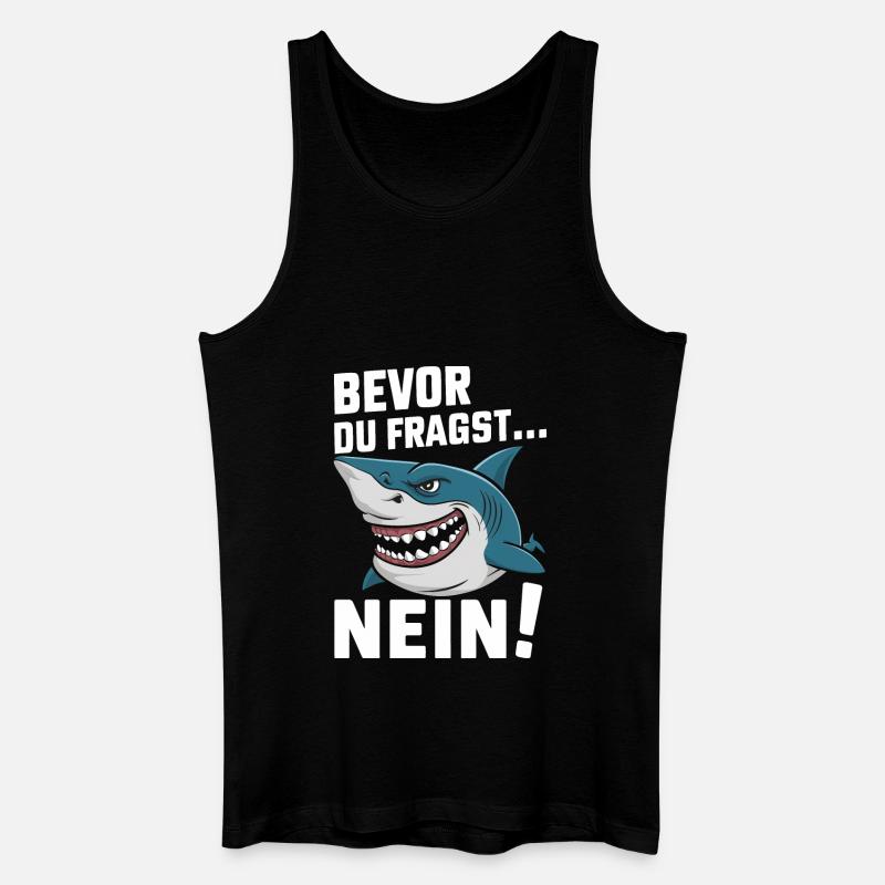 Requin Requin Requins Requin - Débardeur bio Homme - noir