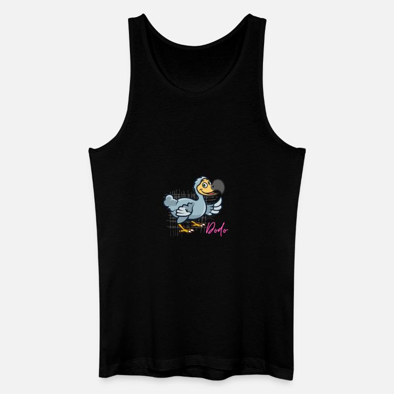 freundlicher Dodo - Männer Bio Tank Top - Schwarz