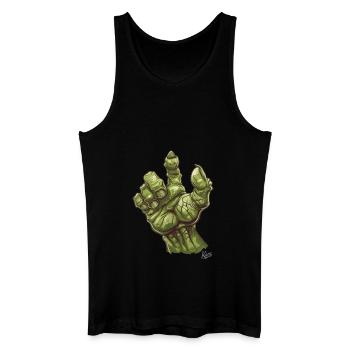 Massive grüne Ork- oder Oger-Monster-Hand - Männer Bio Tank Top - Schwarz - Vorne