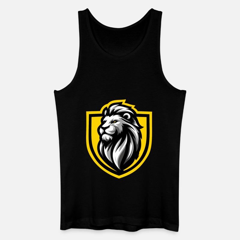 Löwengelber Dachpilz - Männer Bio Tank Top - Schwarz