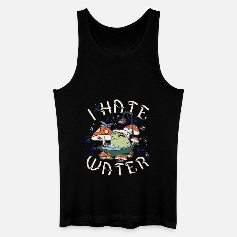 Wasser Spruch - Männer Bio Tank Top - Schwarz