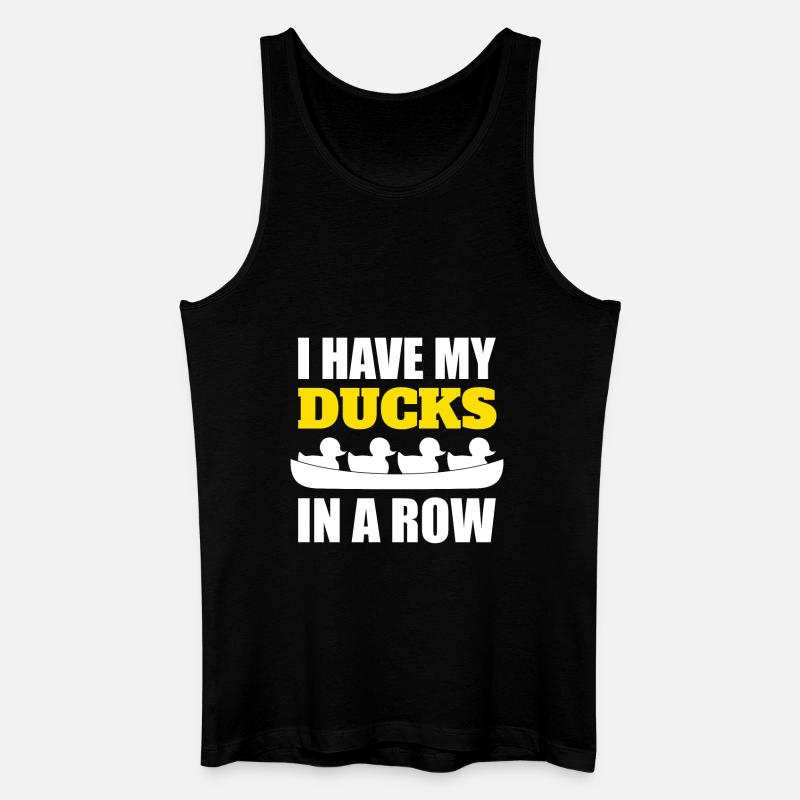 Rudermannschaft Lustiges Rudern - Männer Bio Tank Top - Schwarz