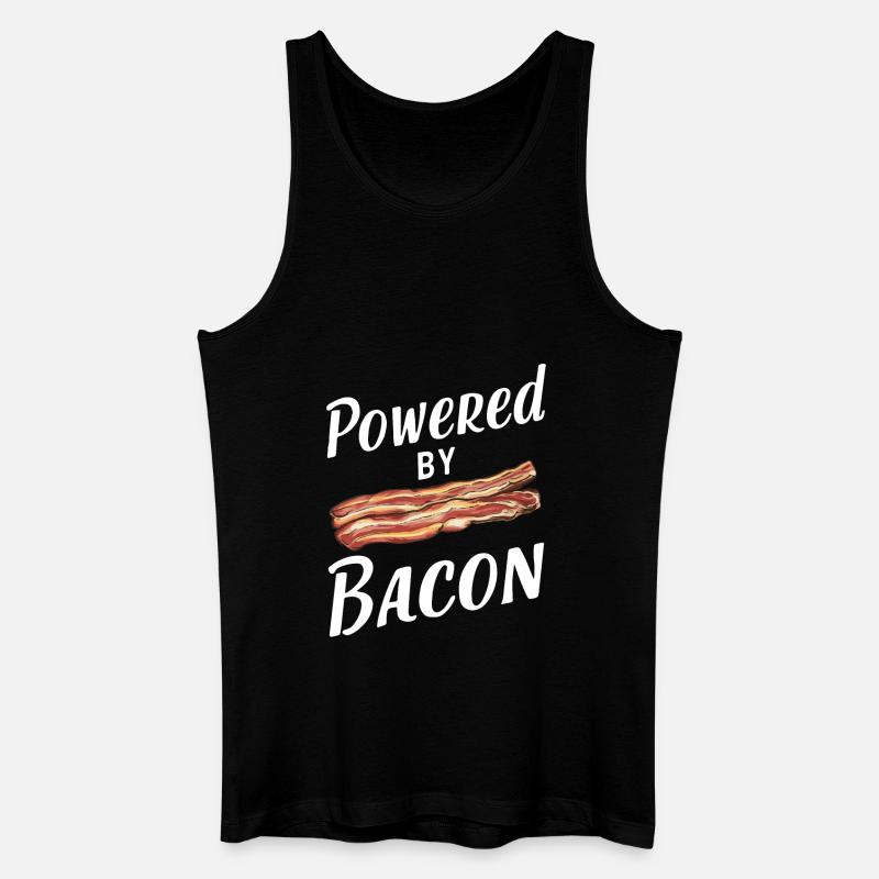 Bacon Frühstück Speck - Männer Bio Tank Top - Schwarz