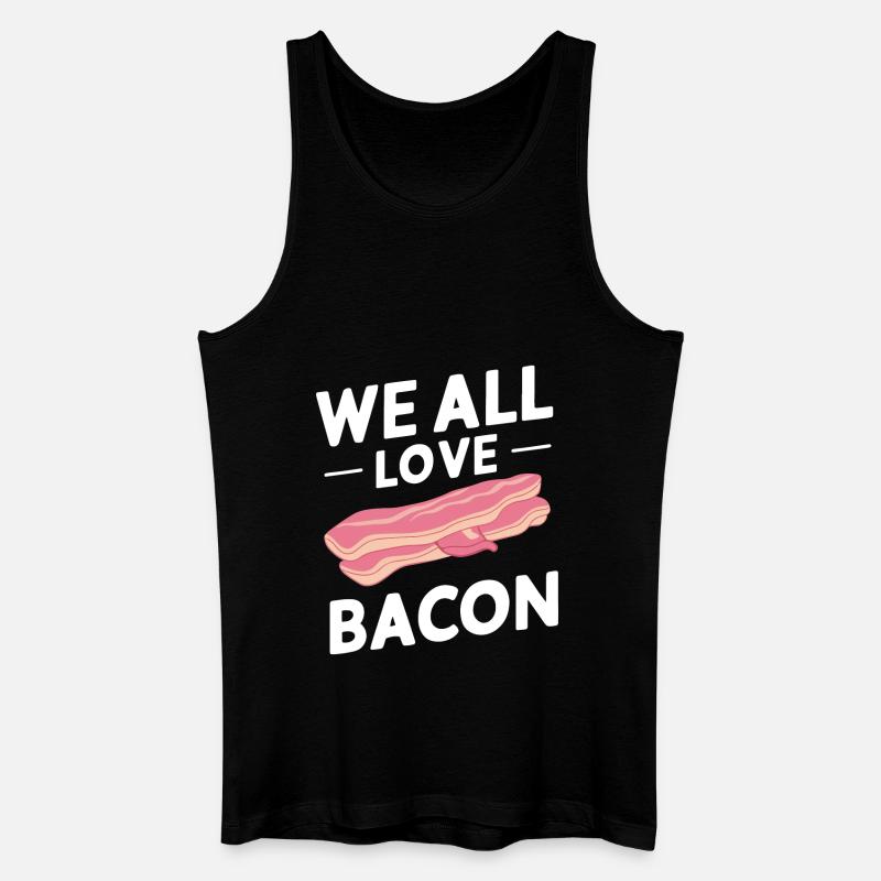 Bacon Petit-déjeuner Bacon - Débardeur bio Homme - noir