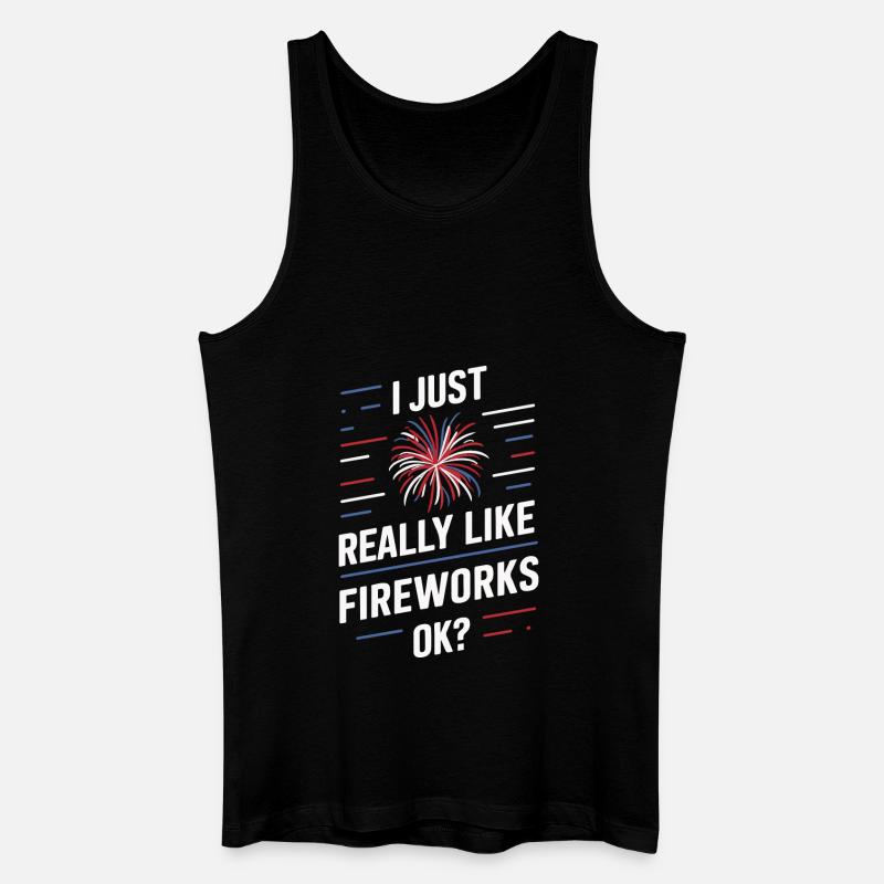 Pyrotechniker Feuerwerk Pyrotechnik - Männer Bio Tank Top - Schwarz