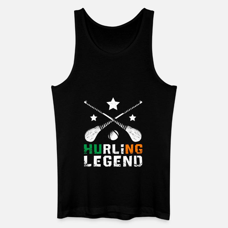 Hurling Legend - Männer Bio Tank Top - Schwarz