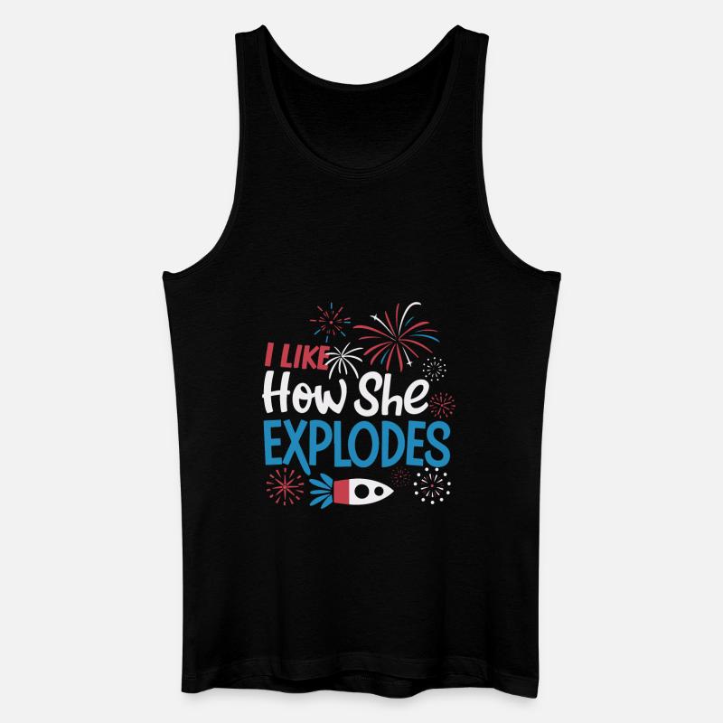 Pyrotechniker Feuerwerk Pyrotechnik - Männer Bio Tank Top - Schwarz