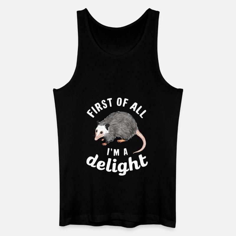 Opossum Possum Tier - Männer Bio Tank Top - Schwarz