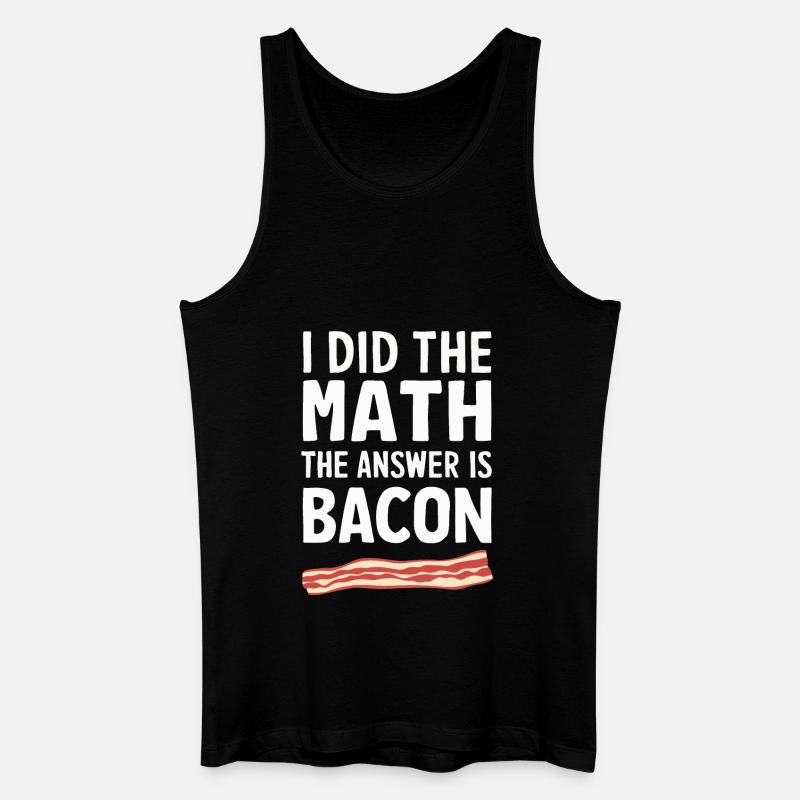 Bacon Frühstück Speck - Männer Bio Tank Top - Schwarz