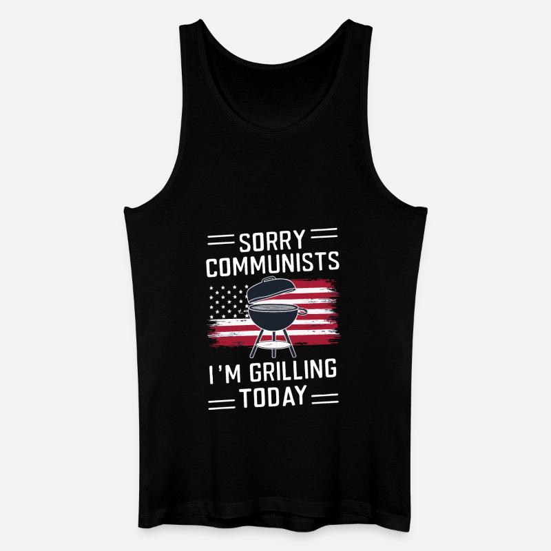 Grill Grillen Griller BBQ Barbecue - Männer Bio Tank Top - Schwarz