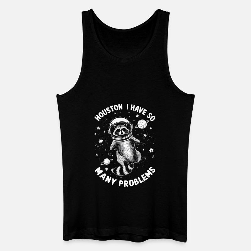 Waschbär - Männer Bio Tank Top - Schwarz