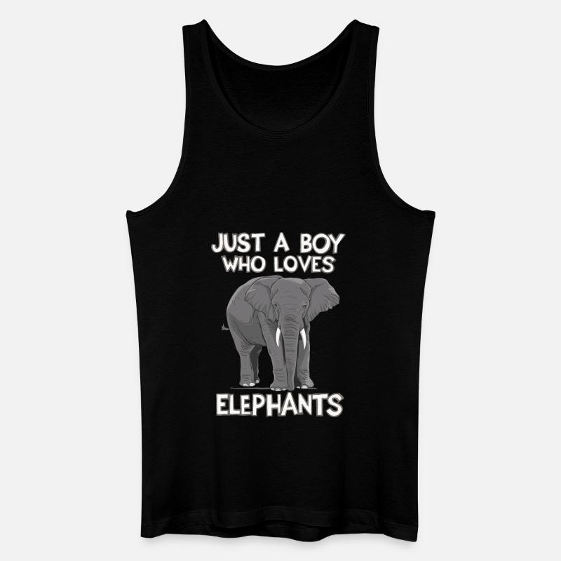 Elefant Tier Elefanten Zoo - Männer Bio Tank Top - Schwarz