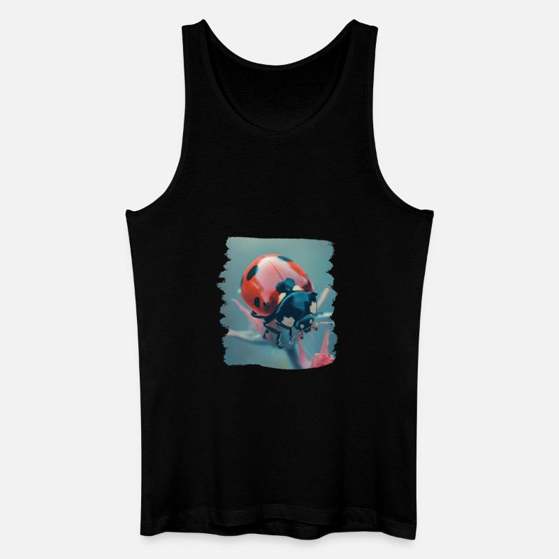 Ladybug Marienkäfer - Männer Bio Tank Top - Schwarz