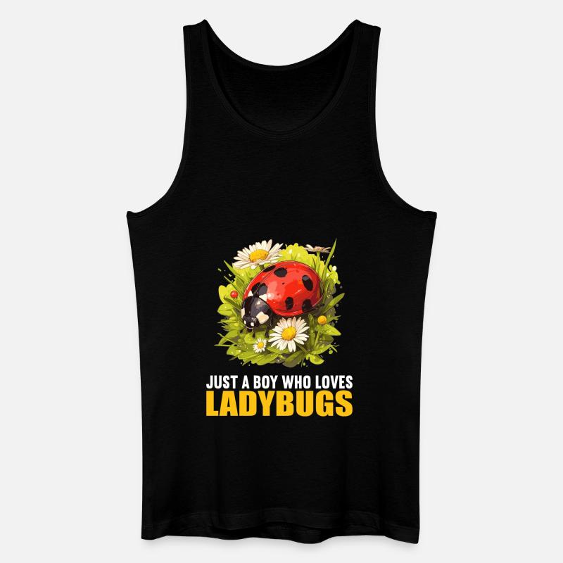 Ladybug Marienkäfer - Männer Bio Tank Top - Schwarz
