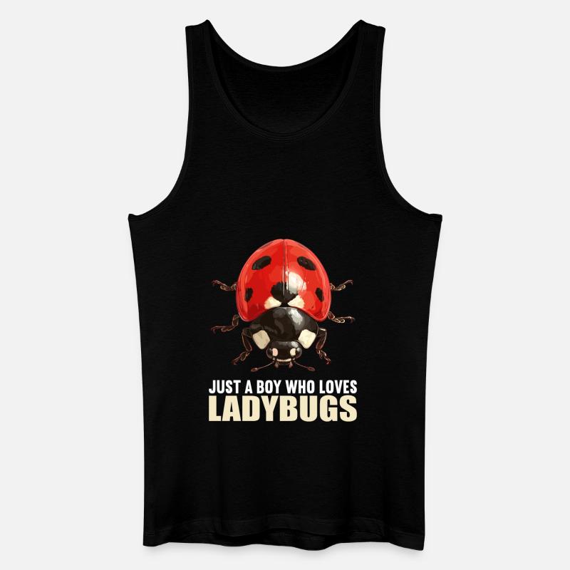 Ladybug Marienkäfer - Männer Bio Tank Top - Schwarz
