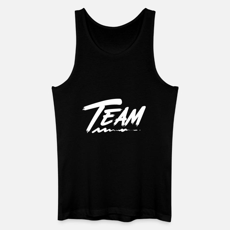 Team - Männer Bio Tank Top - Schwarz