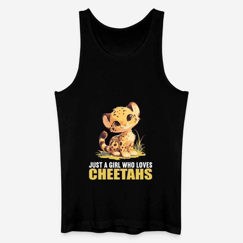 Cheetah Geparde Gepard - Männer Bio Tank Top - Schwarz