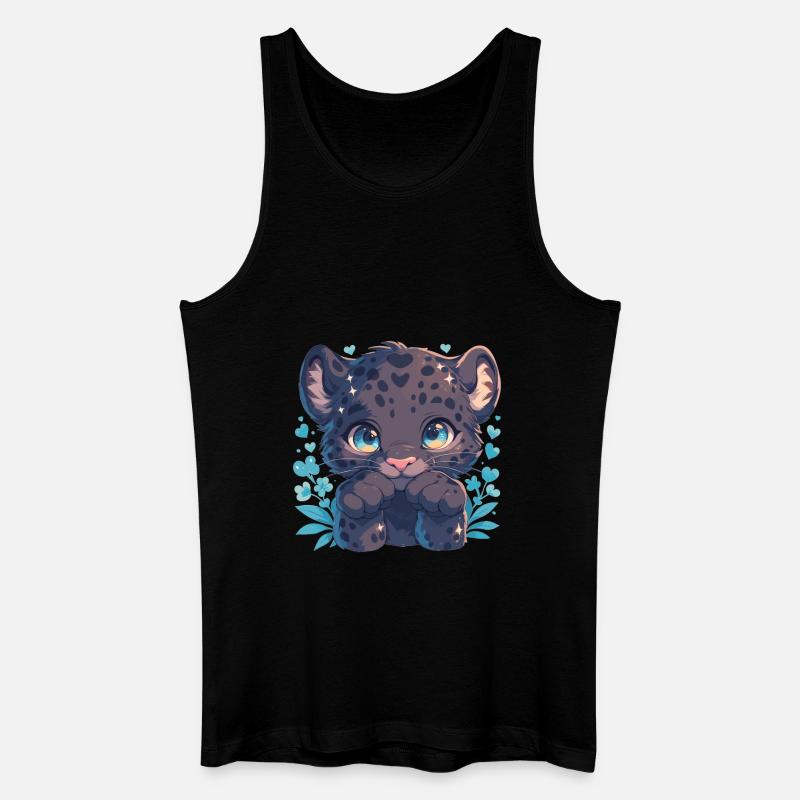 Panthers Panther - Männer Bio Tank Top - Schwarz