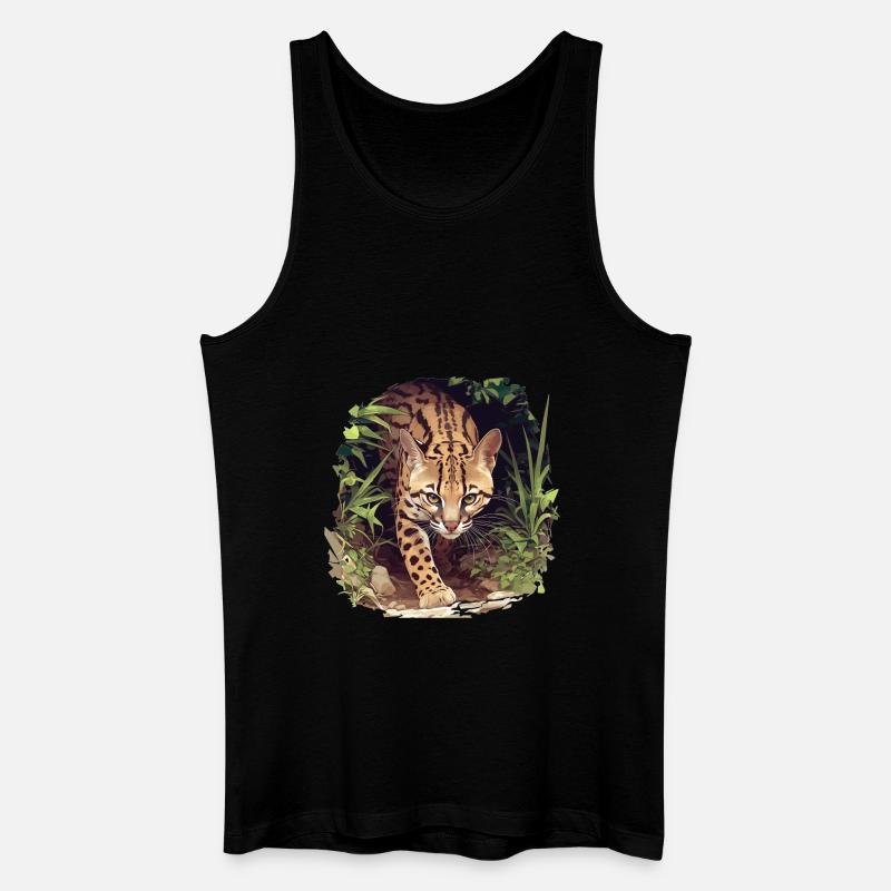Ocelots Ocelot - Männer Bio Tank Top - Schwarz
