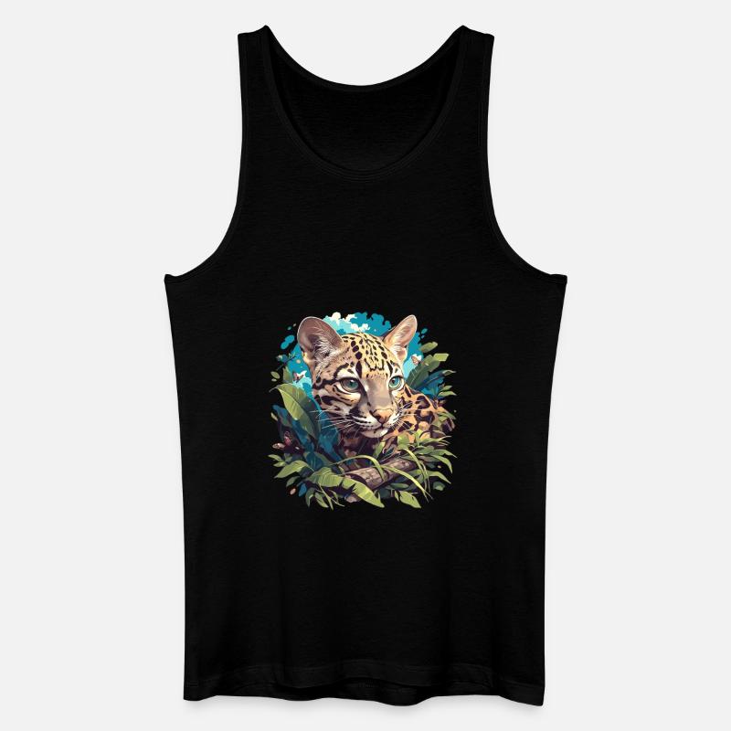 Ocelots Ocelot - Männer Bio Tank Top - Schwarz