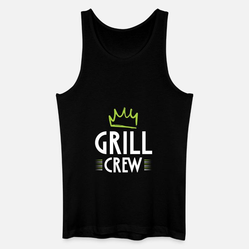 Grill Crew - Männer Bio Tank Top - Schwarz
