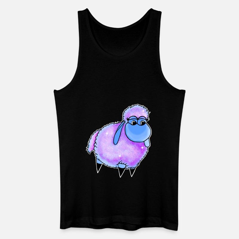Wolly Sheepling Sprinkle - Männer Bio Tank Top - Schwarz
