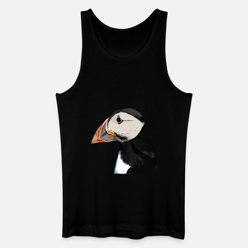 Papageientaucher - Lunde - Puffin - Männer Bio Tank Top - Schwarz
