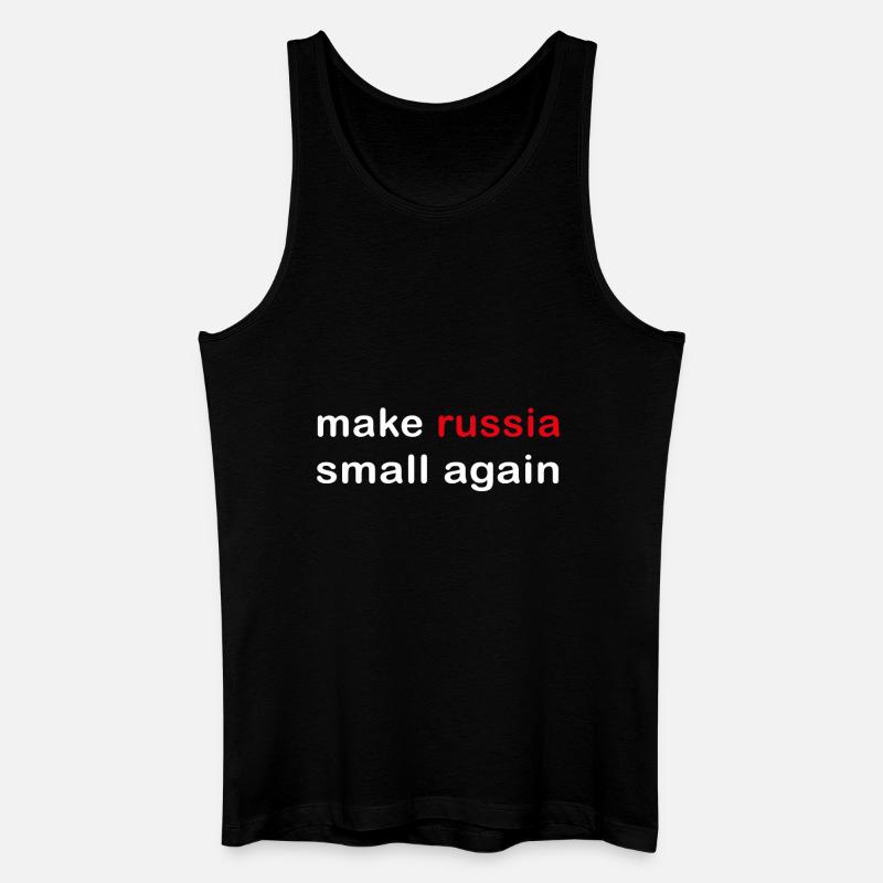 make russia small again - Männer Bio Tank Top - Schwarz